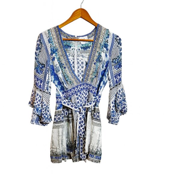 Camilla Low V-Neck Playsuit Salvador Summer Medium - Picture 4 of 7